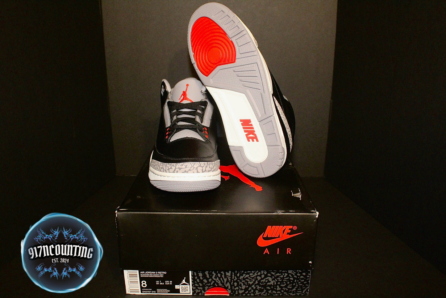 Air Jordan 3 Retro “Black Cement” 2024 Release *NEW*
