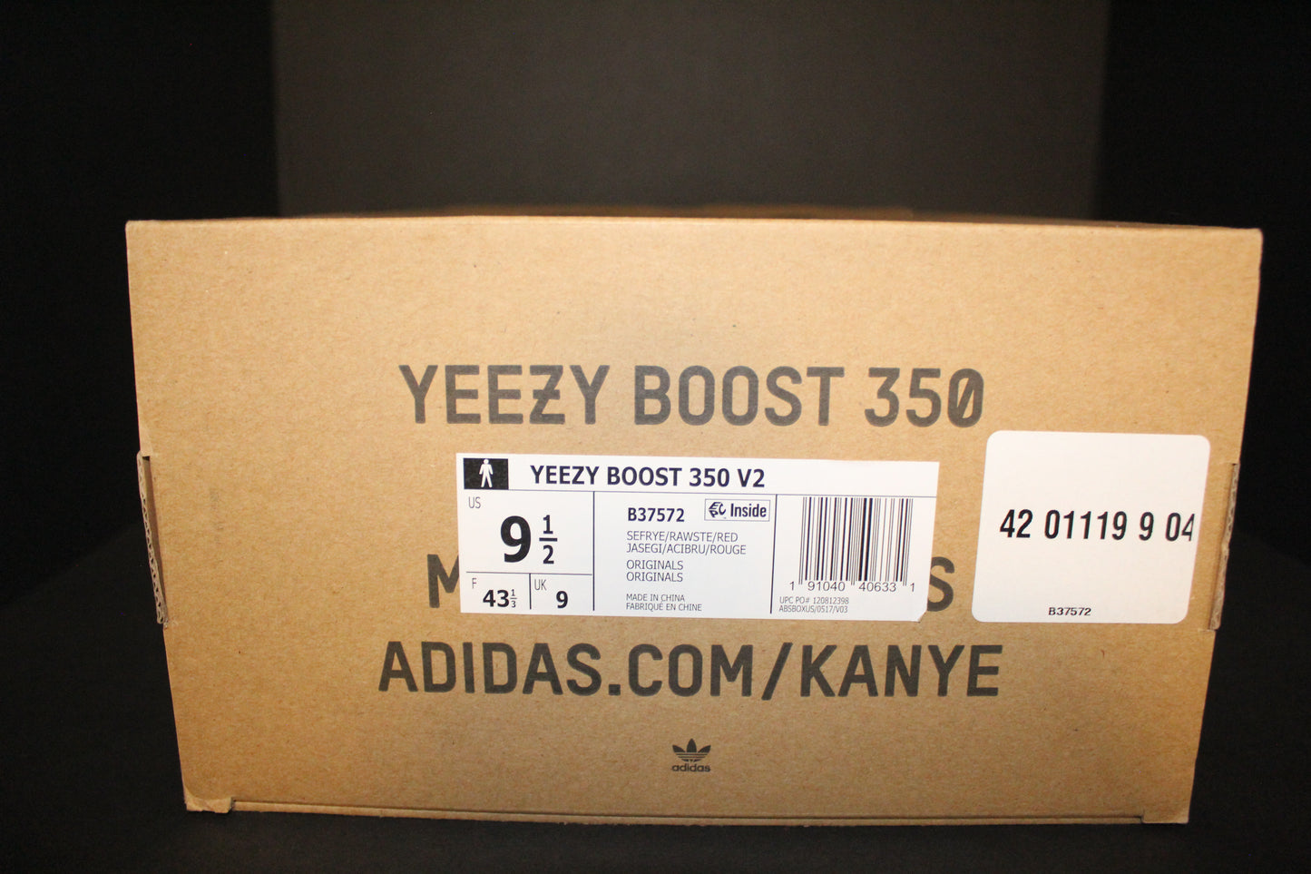 Adidas Yeezy Boost 350 V2 “Semi Frozen Yellow”*USED*