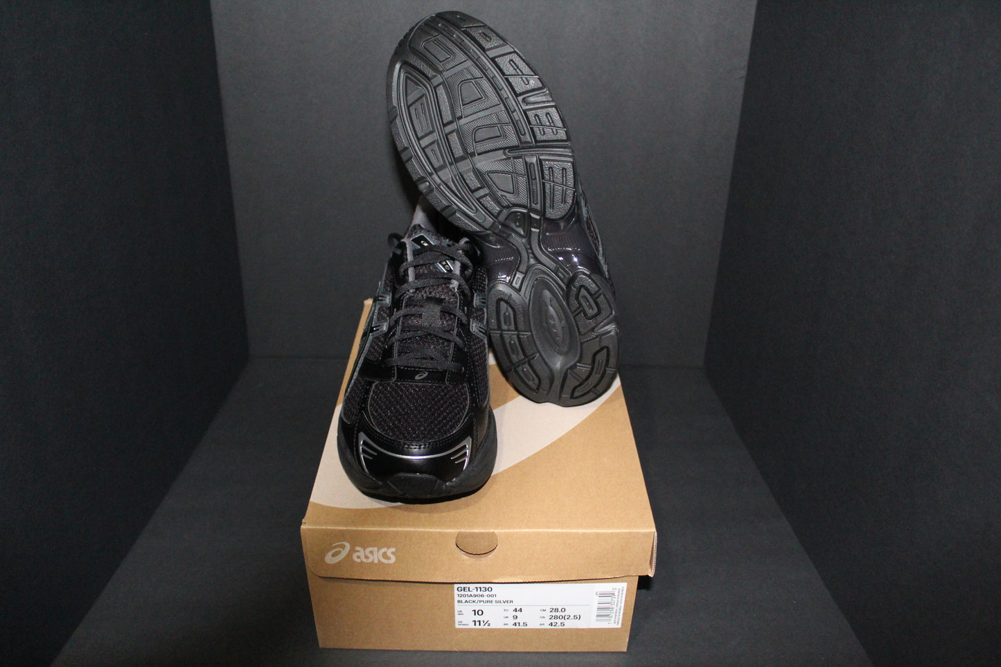 Asics Gel-1130 “Black Pure Silver”*NEW*