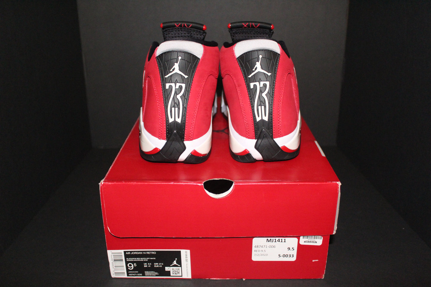 Air Jordan 14 Retro “Gym Red Toro”*Used*