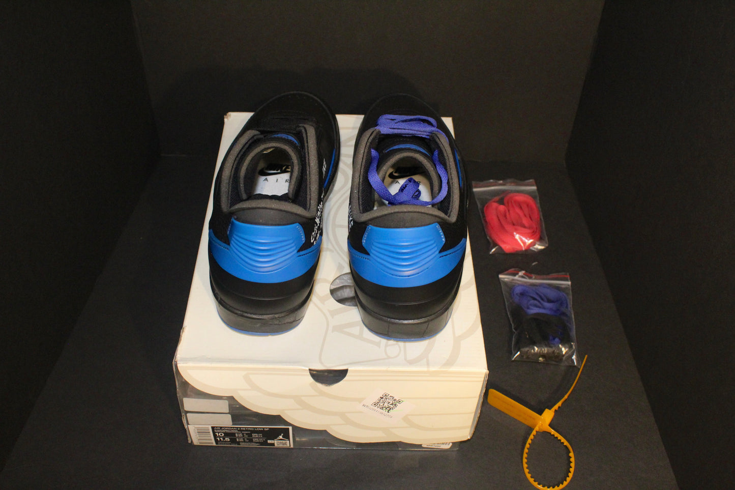 Air Jordan 2 Retro Low x Off-White “Black Blue”