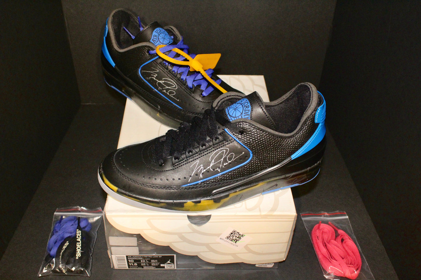 Air Jordan 2 Retro Low x Off-White “Black Blue”