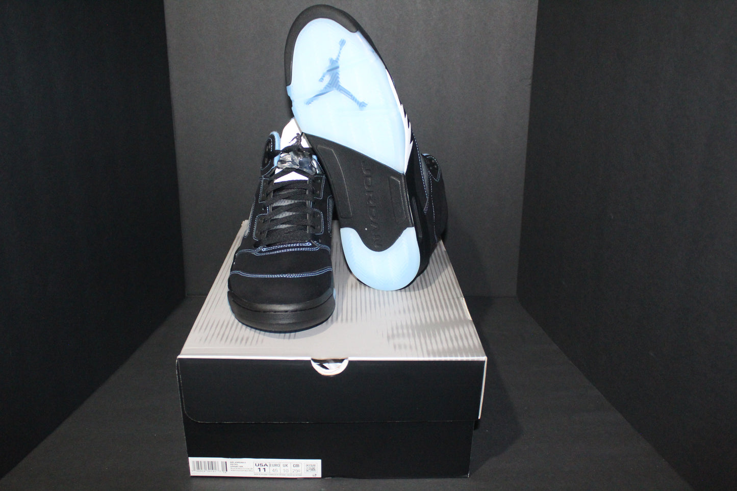 Size 11 - Air Jordan 5 Retro Black University Blue - DD0587-008