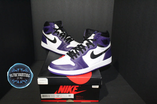 Size 10 - Air Jordan 1 Retro High Court Purple 2.0 - 555088-500