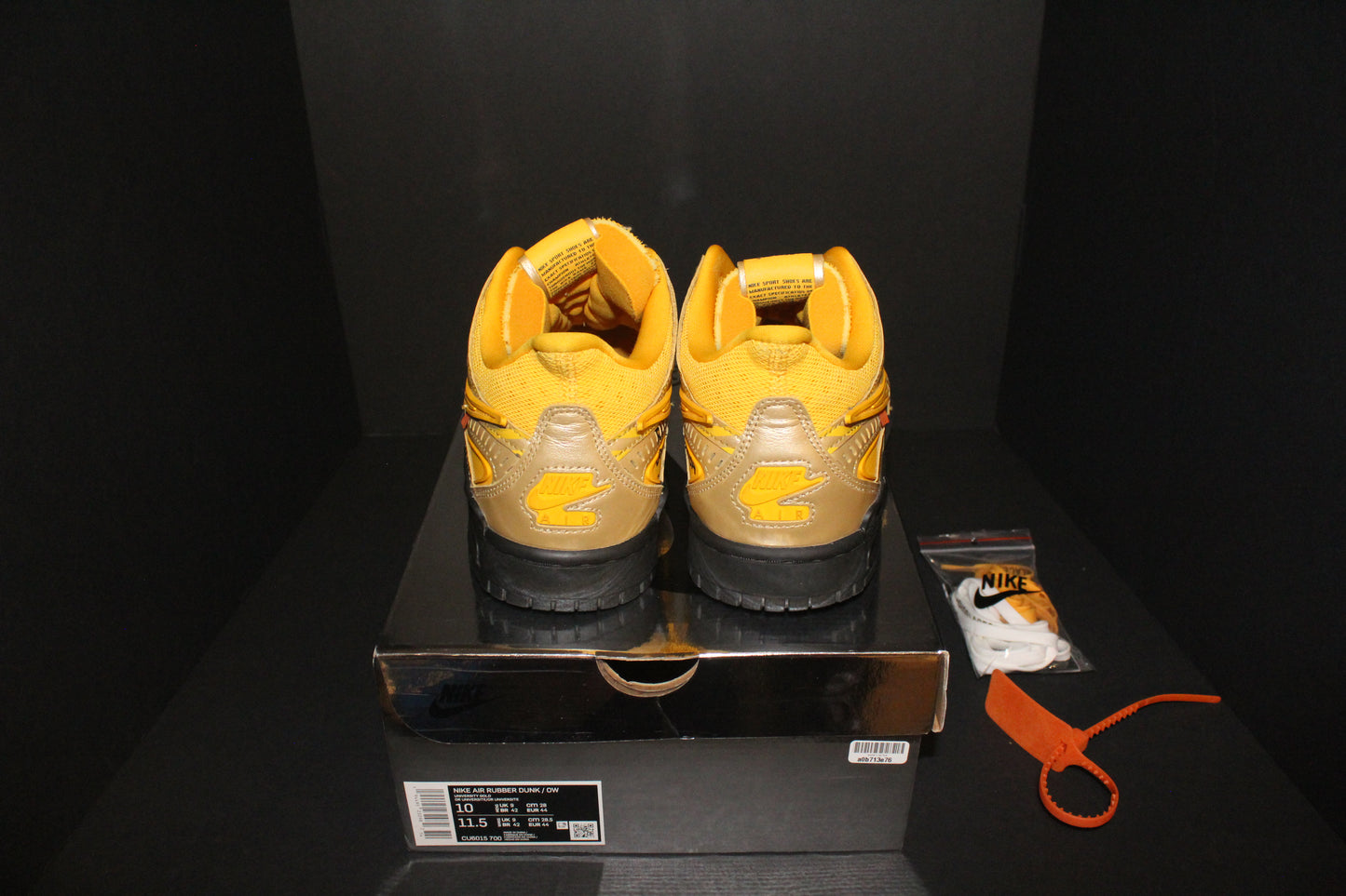 Nike Air Rubber Dunk “Off-White University Gold”*VNDS*