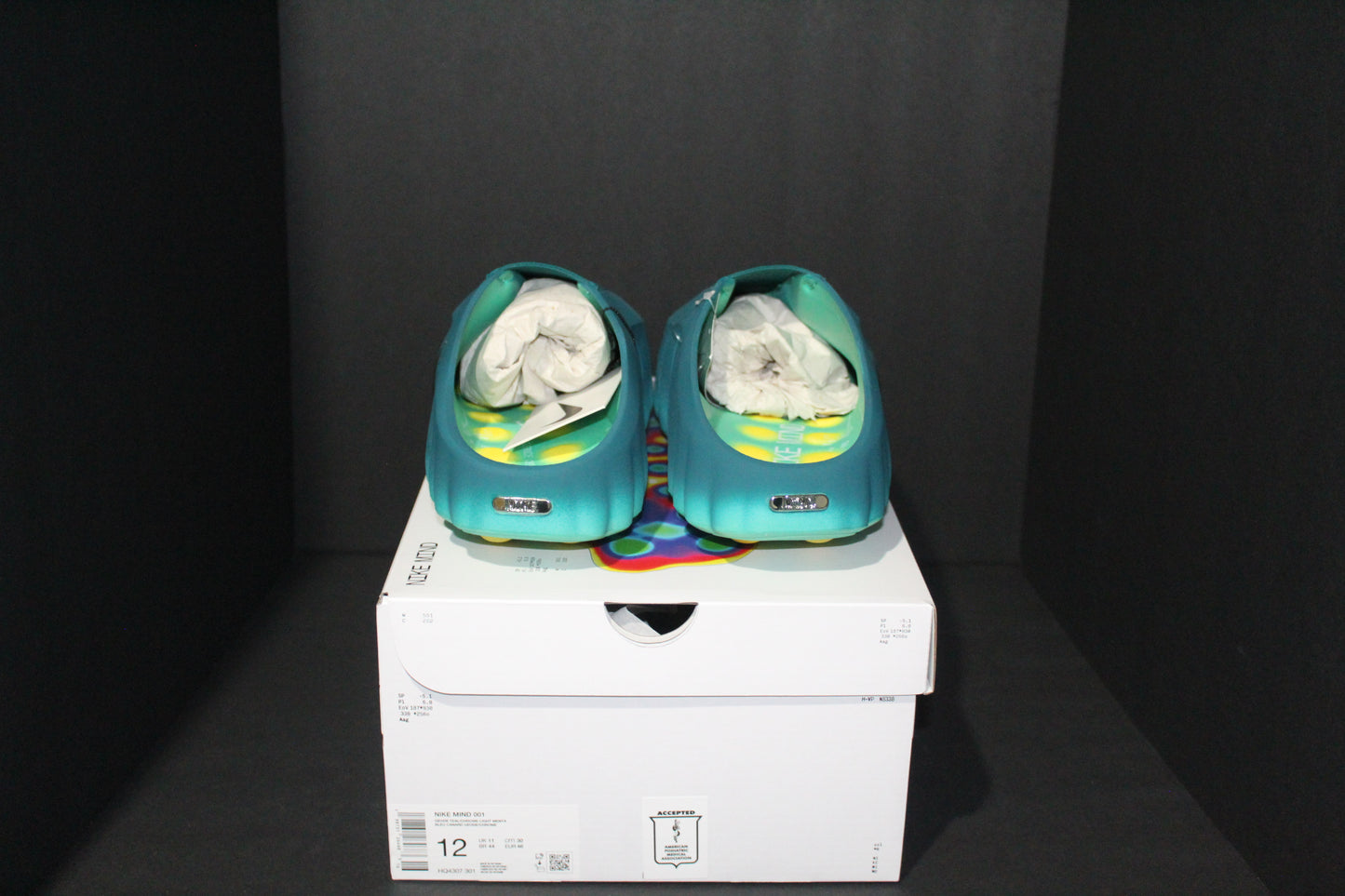 Size 12 - Nike Mind 001 Slide Geode Teal Light Menta - HQ4307-301 *NEW*