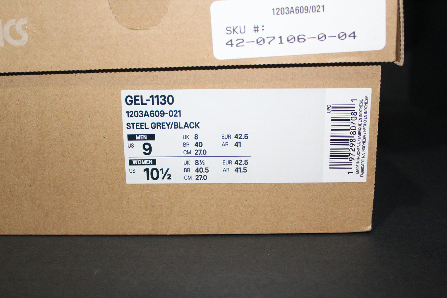 Asics Gel 1130 “Steel Grey/Black” *NEW*
