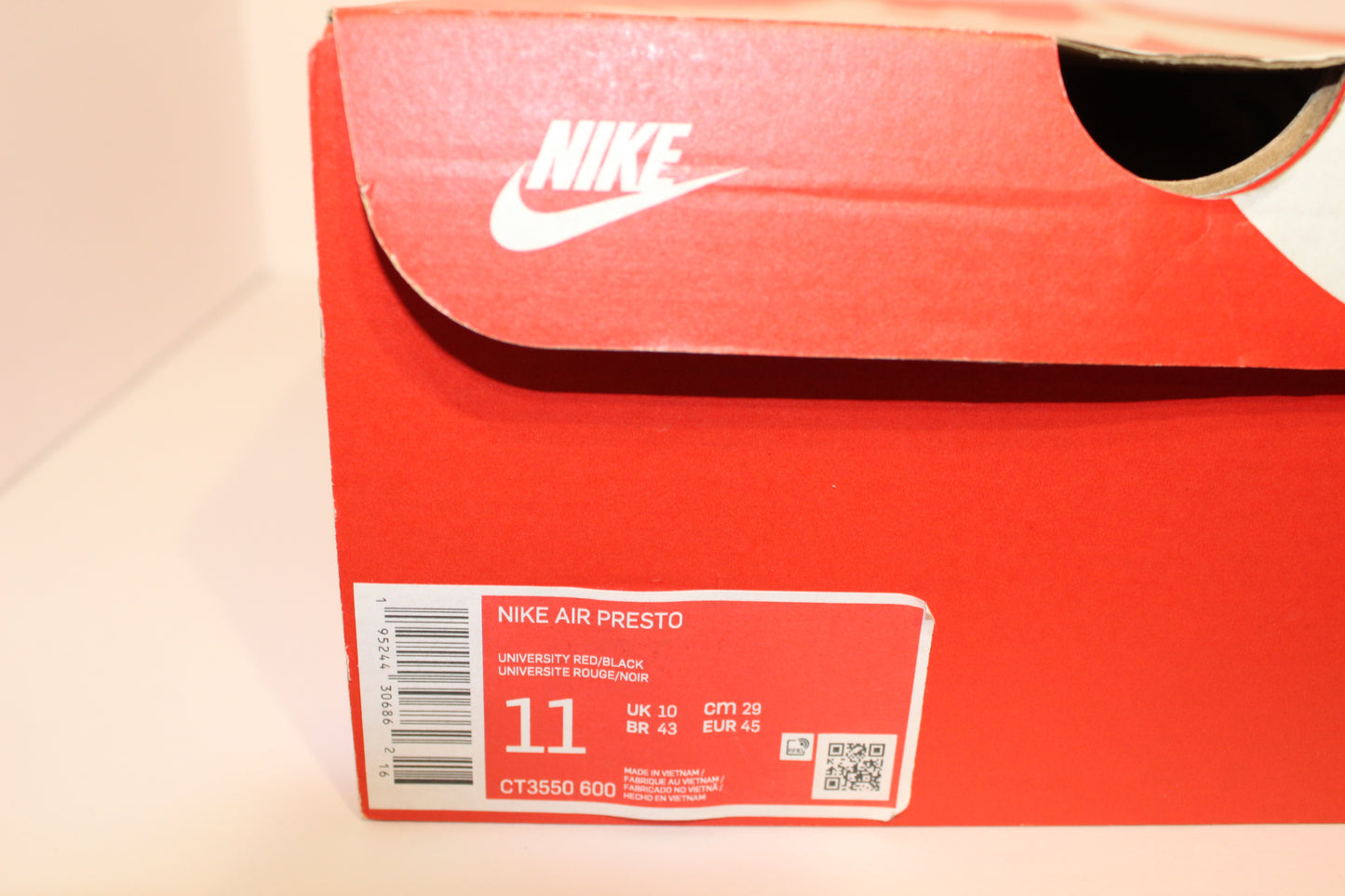 Nike Air Presto ‘University Red’*DS/NEW*
