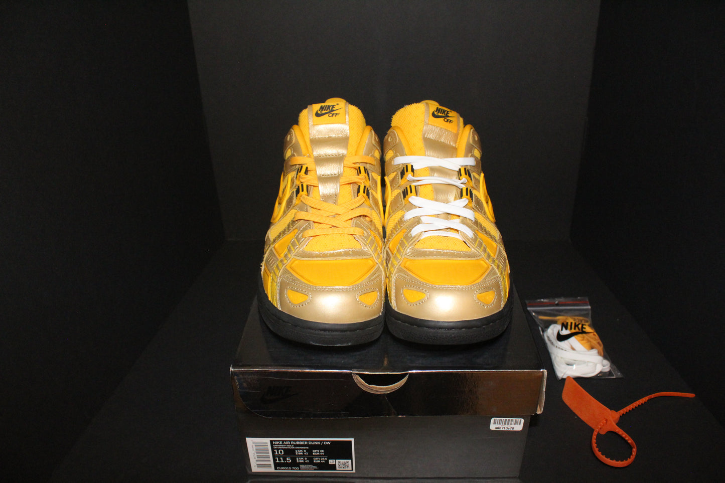 Nike Air Rubber Dunk “Off-White University Gold”*VNDS*