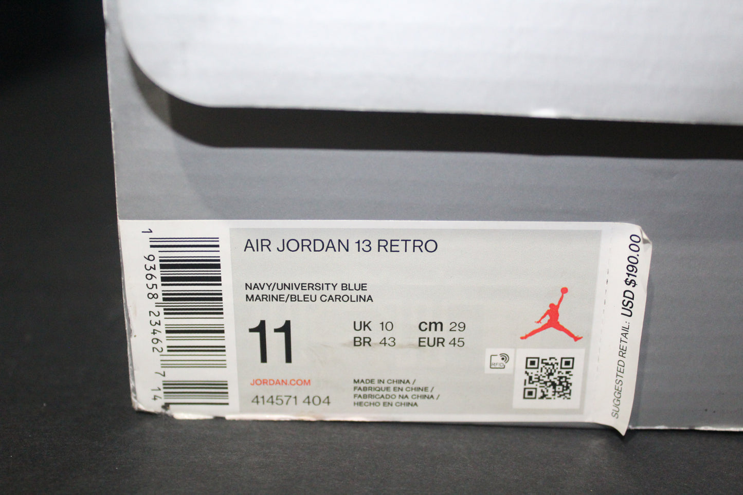 Size 11 - Air Jordan 13 Retro “Flint” - 414571-404 *USED*
