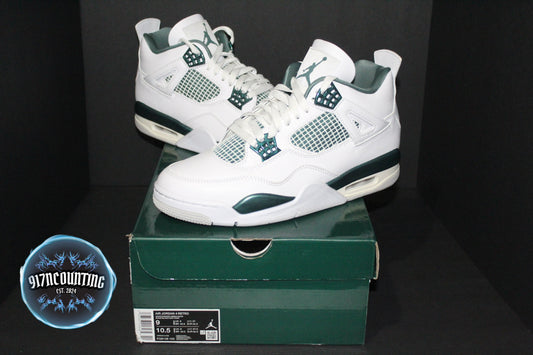 Size 9 - Air Jordan 4 Retro Fire “Oxidzed Green” *Used*