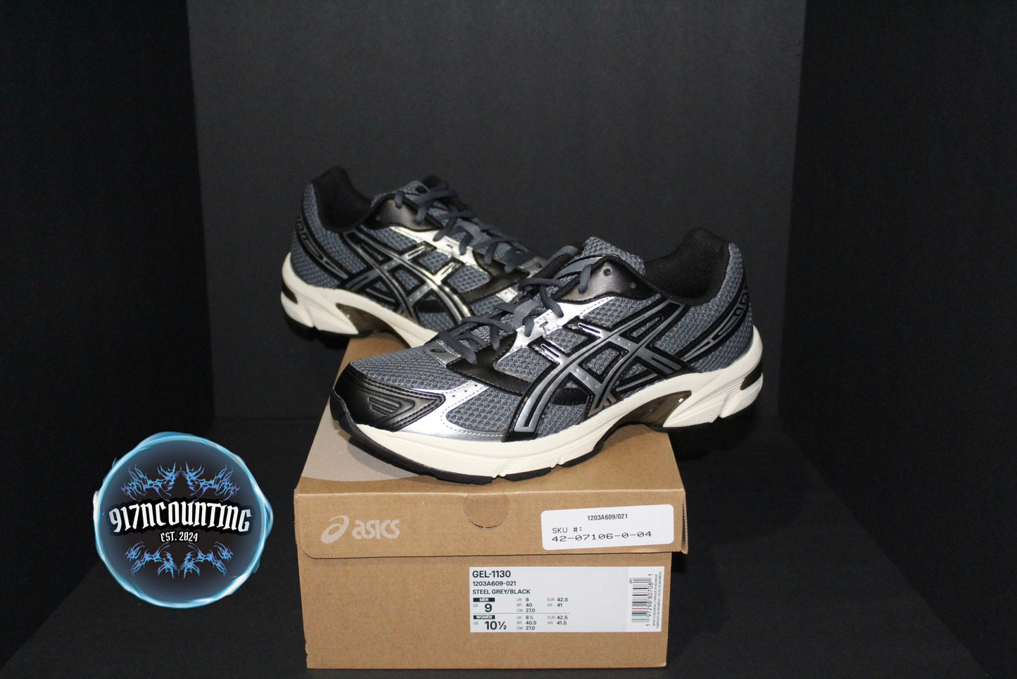 Asics Gel 1130 “Steel Grey/Black” *NEW*