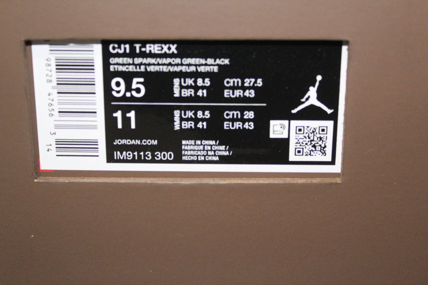 Air Jordan CJ1 T-Rexx - “T.S. Green Spark” 2026 Release