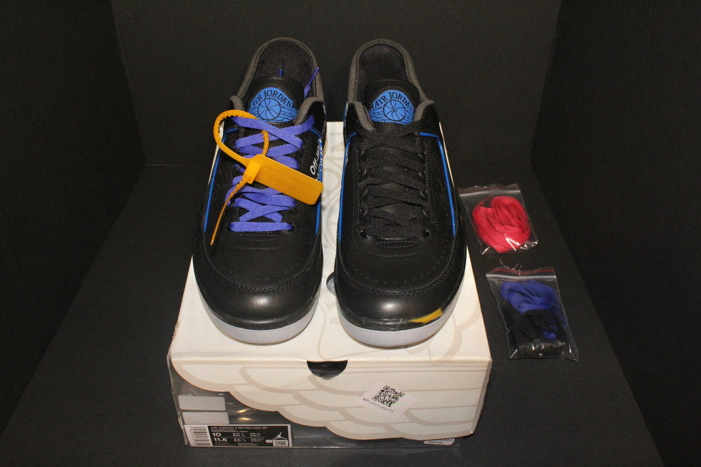 Air Jordan 2 Retro Low x Off-White “Black Blue”