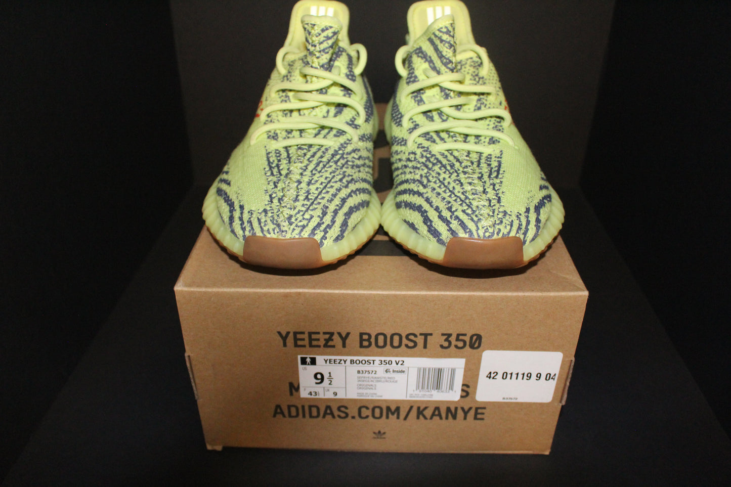 Adidas Yeezy Boost 350 V2 “Semi Frozen Yellow”*USED*
