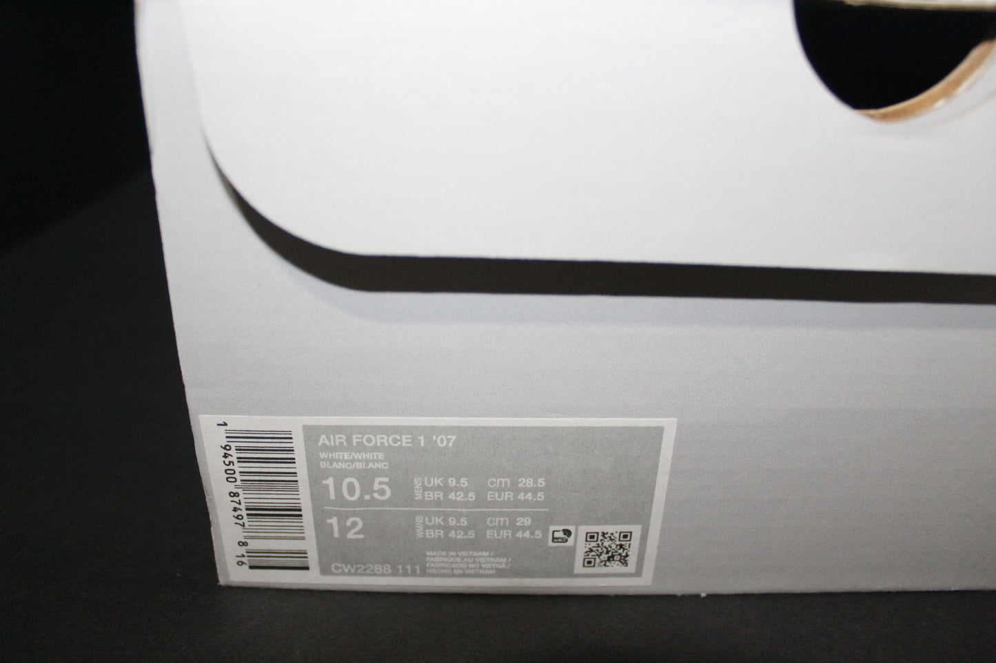 Size 10.5 - Nike Air Force 1 ‘07 Low - “Triple White” - *NEW*