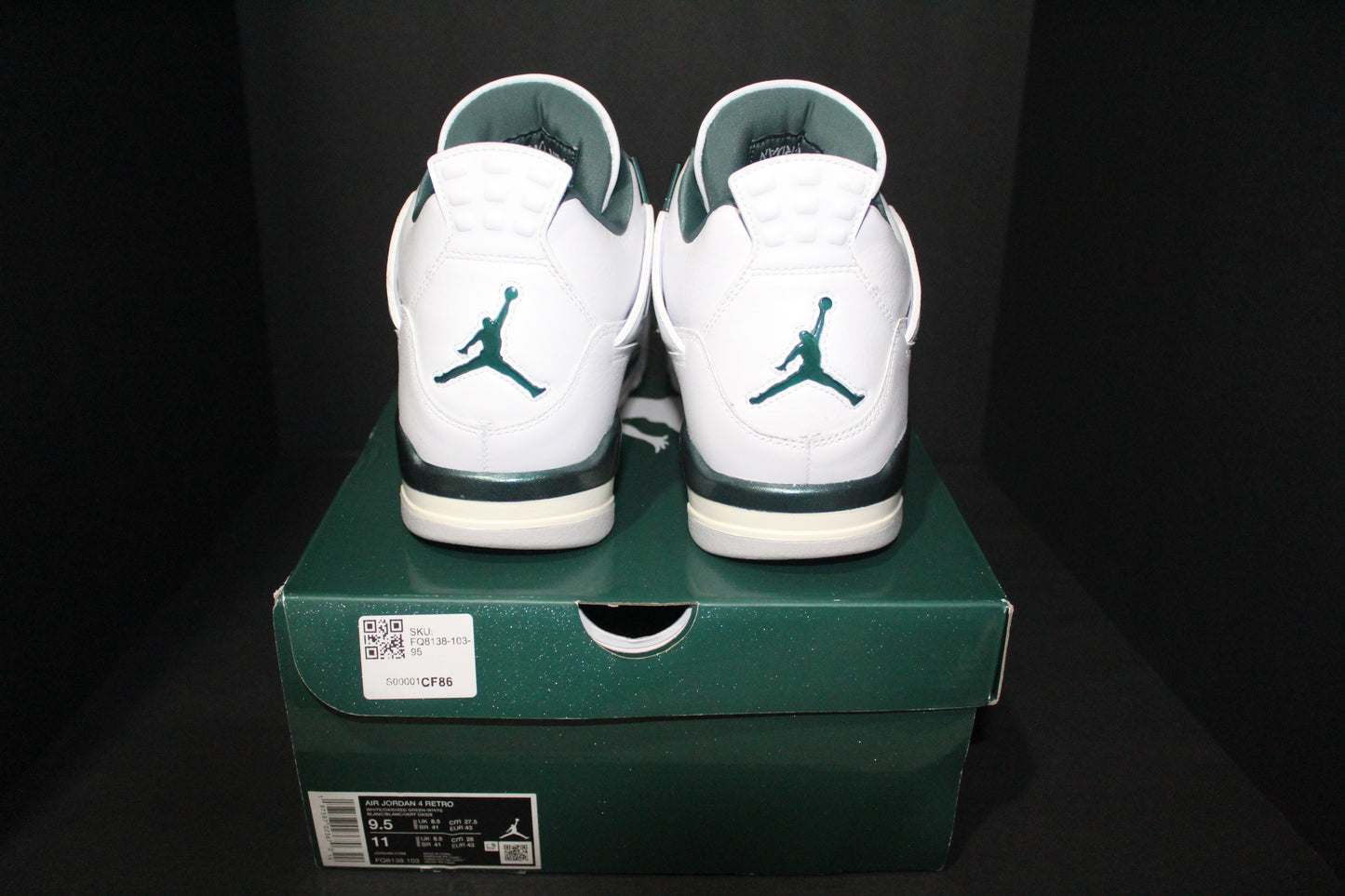 Size 9.5 - Air Jordan 4 Retro “Oxidized Green”*USED*