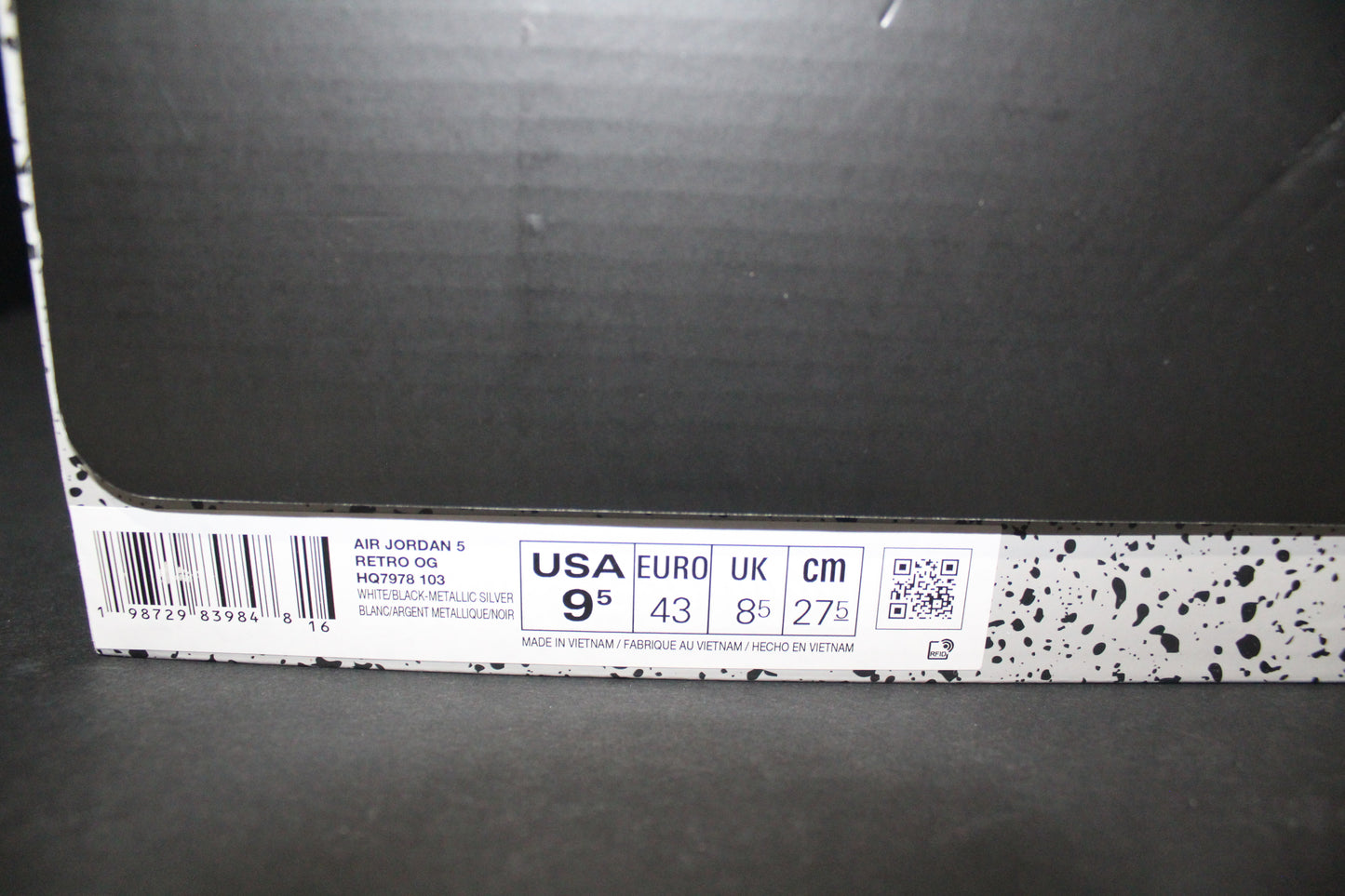 Air Jordan 5 Retro White Metallic 2026 Release - HQ7978-103 *NEW*