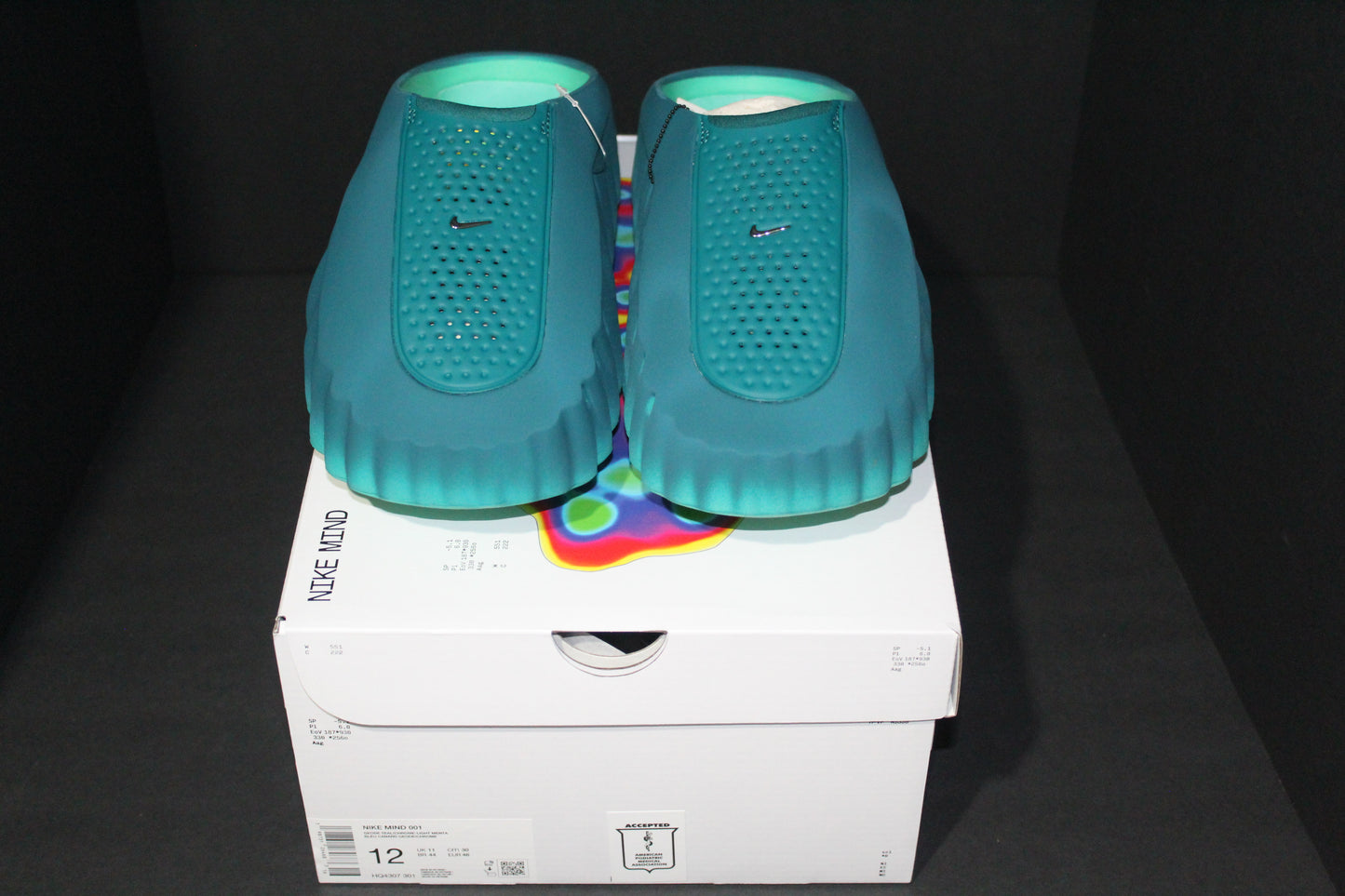 Size 12 - Nike Mind 001 Slide Geode Teal Light Menta - HQ4307-301 *NEW*