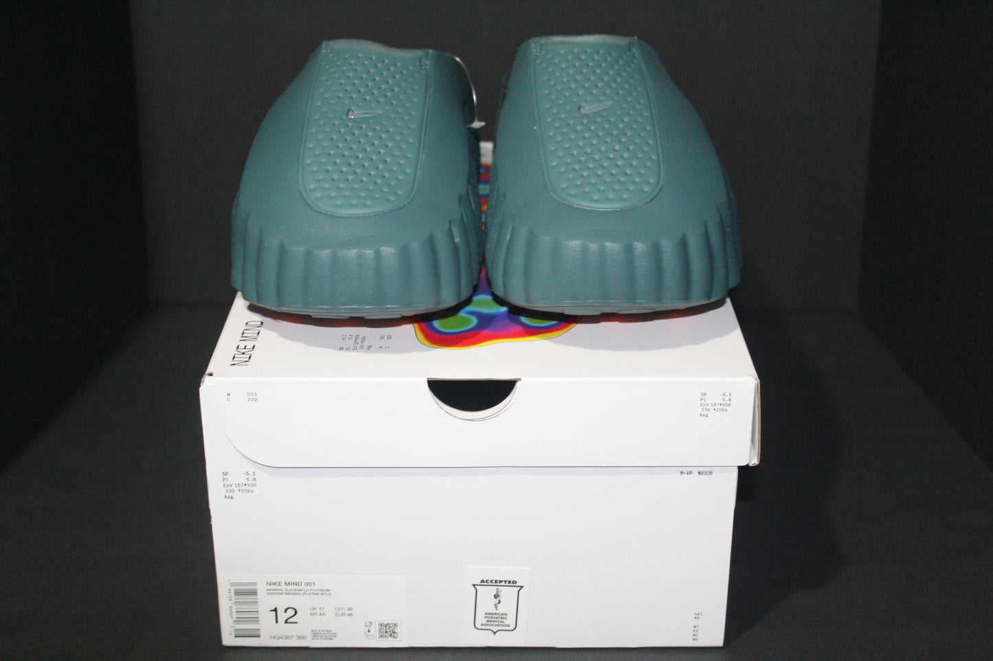 Size 12 - Nike Mind 001 Slide “Mineral Slate” - HQ4307-300 *NEW*