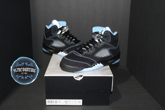 Size 4.5Y - Air Jordan 5 Retro “Black/University Blue” - 440888-008