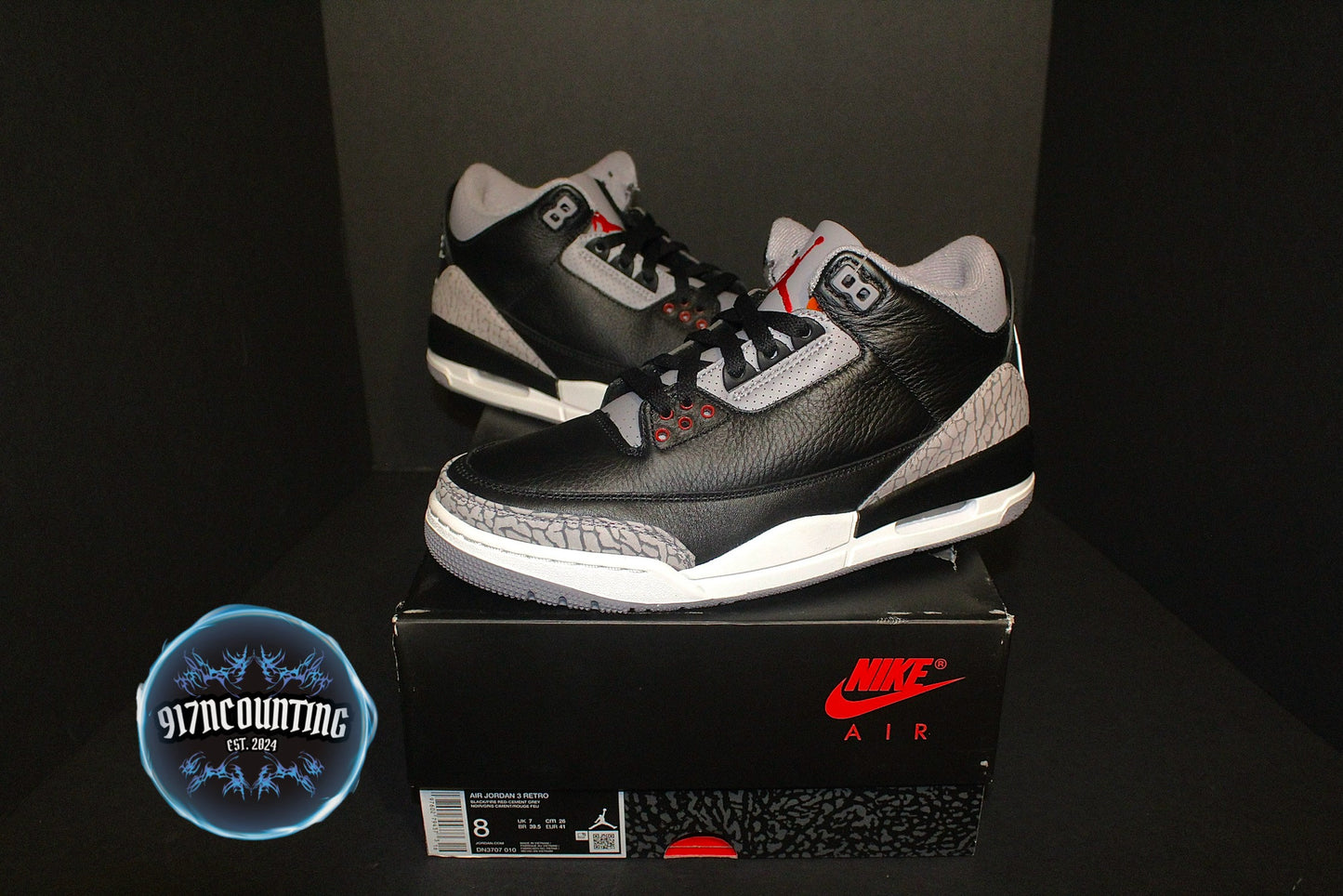 Air Jordan 3 Retro “Black Cement” 2024 Release *NEW*