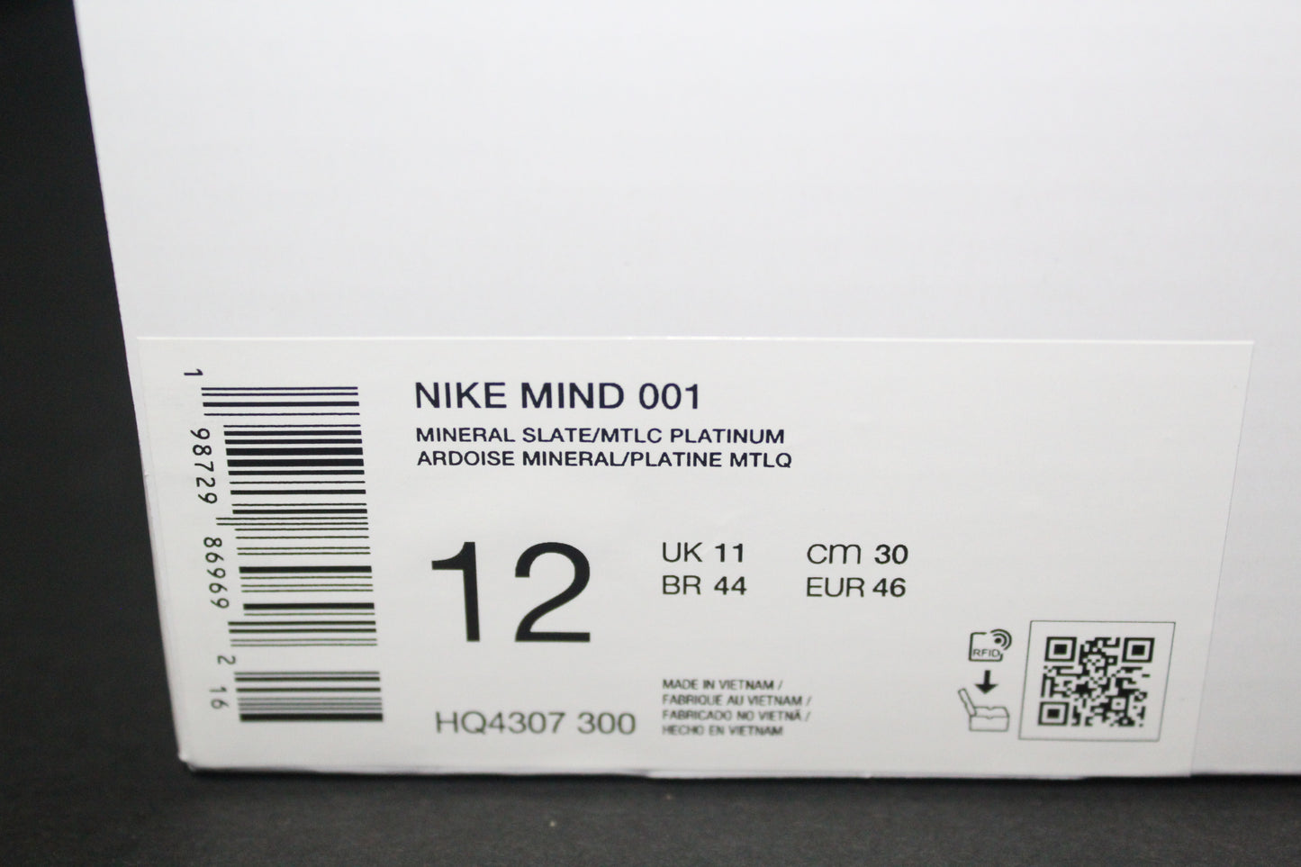 Size 12 - Nike Mind 001 Slide “Mineral Slate” - HQ4307-300 *NEW*
