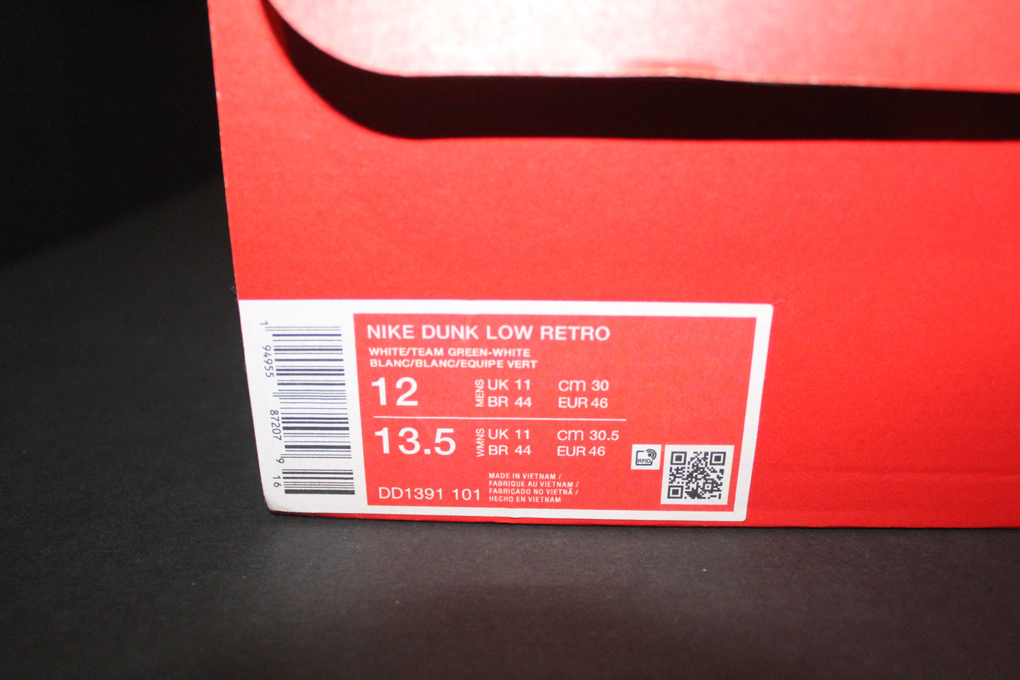 Size 12 - Nike Dunk Low “Michigan State” *NEW*
