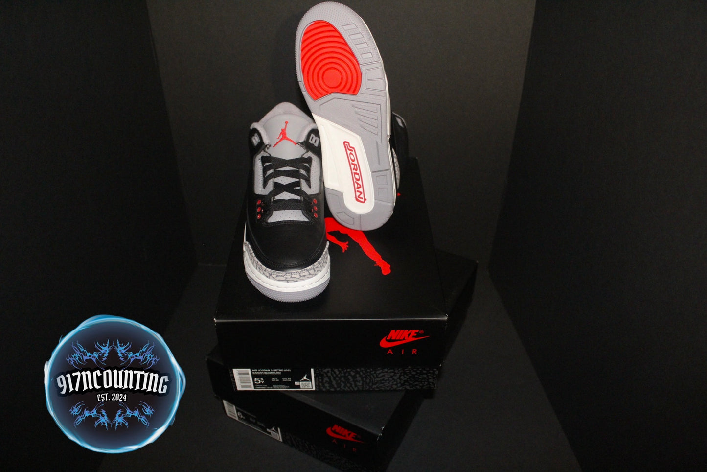 Air Jordan 3 Retro (GS) “Black Cement” *NEW*