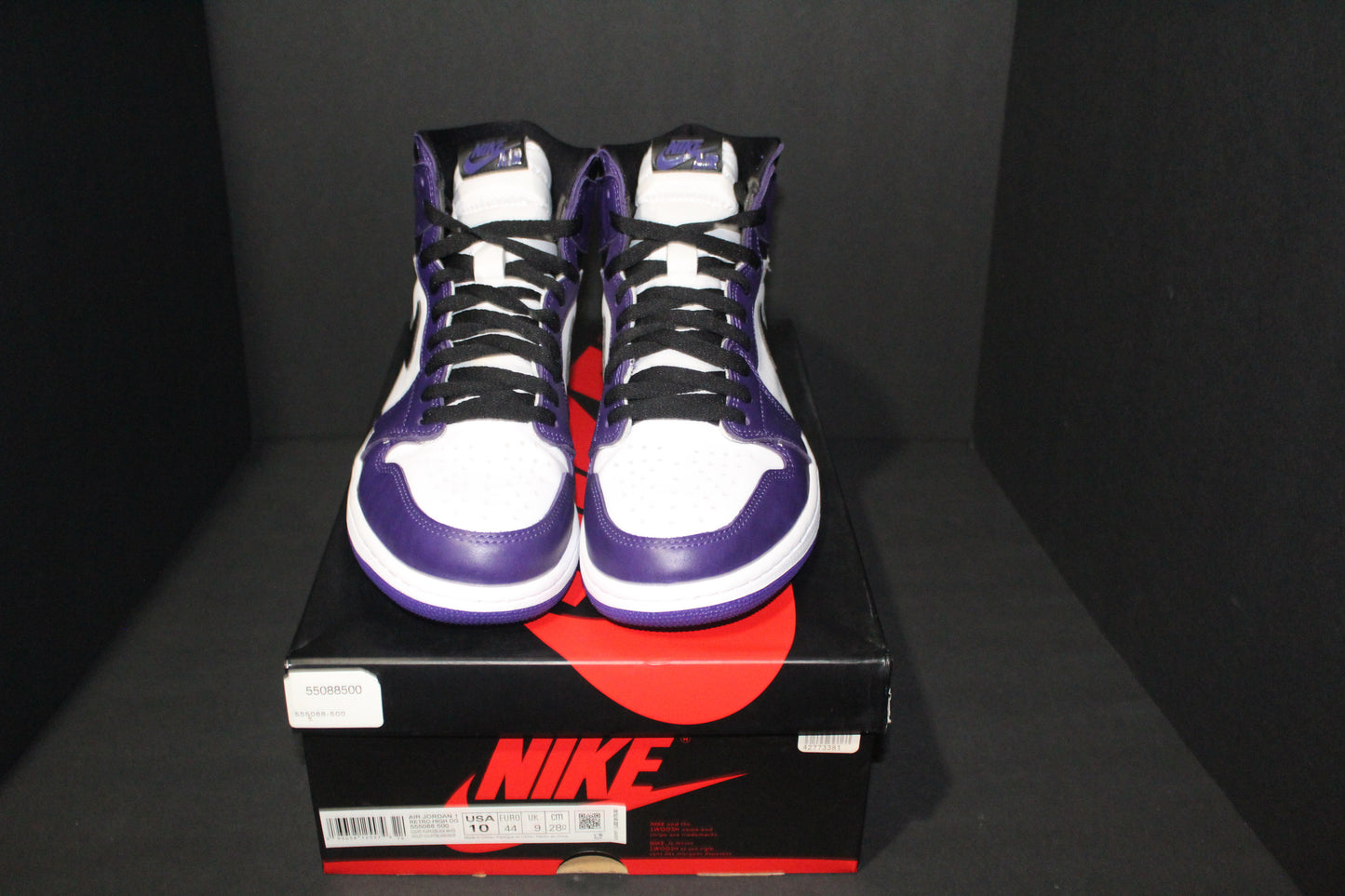 Size 10 - Air Jordan 1 Retro High Court Purple 2.0 - 555088-500