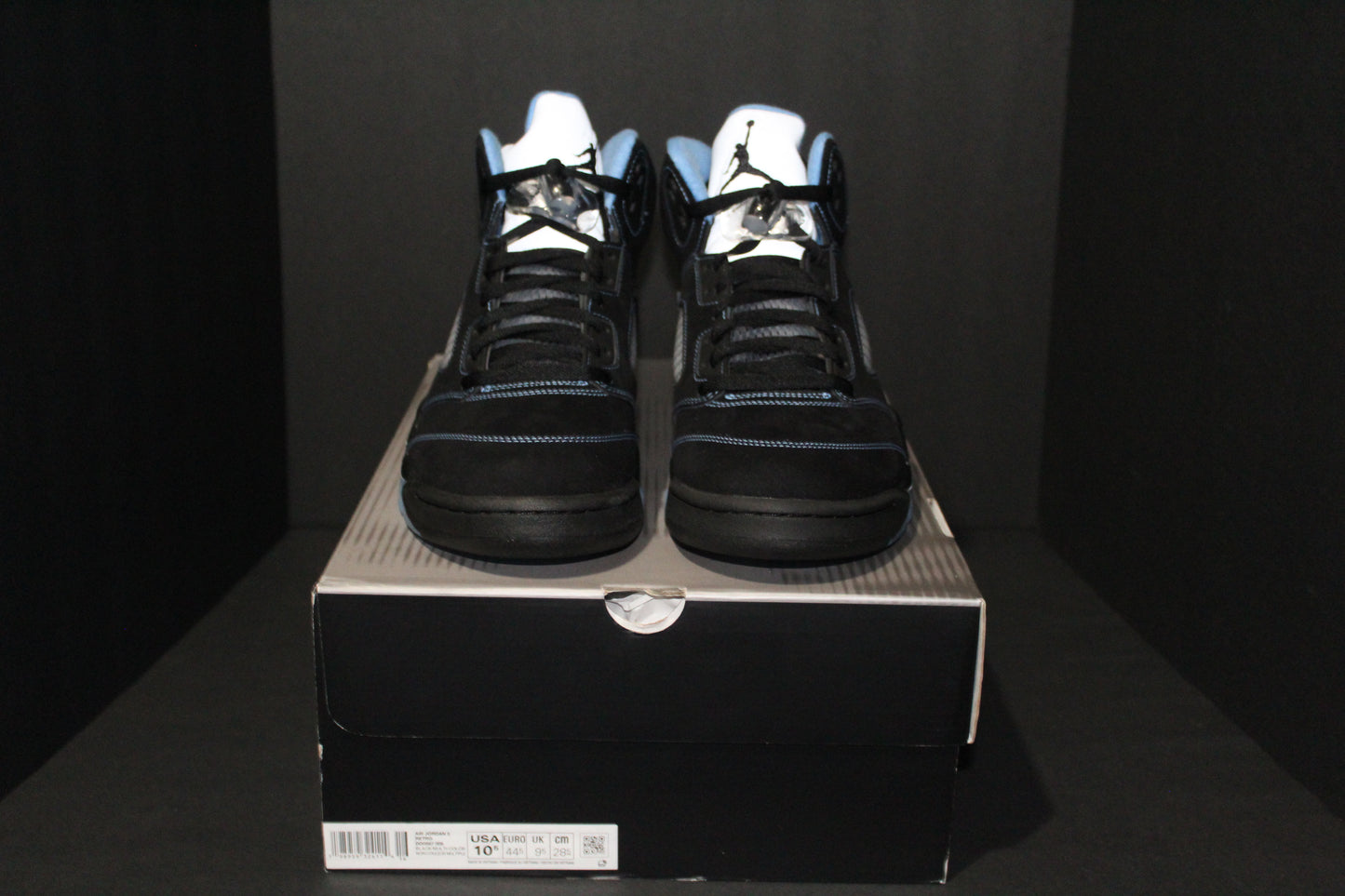 Size 10.5 - Air Jordan 5 Retro “Black/University Blue” - DD0587-008