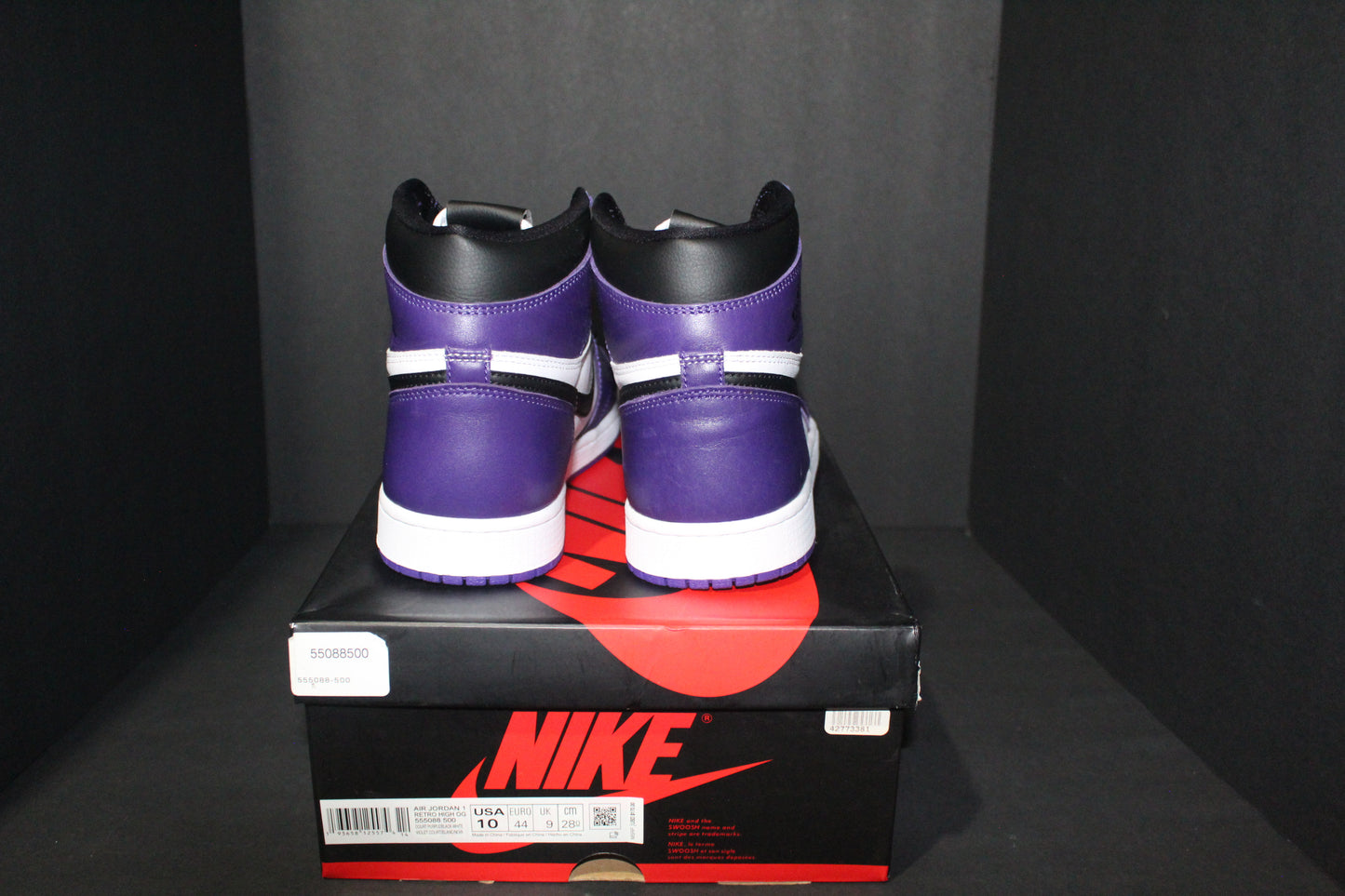 Size 10 - Air Jordan 1 Retro High Court Purple 2.0 - 555088-500