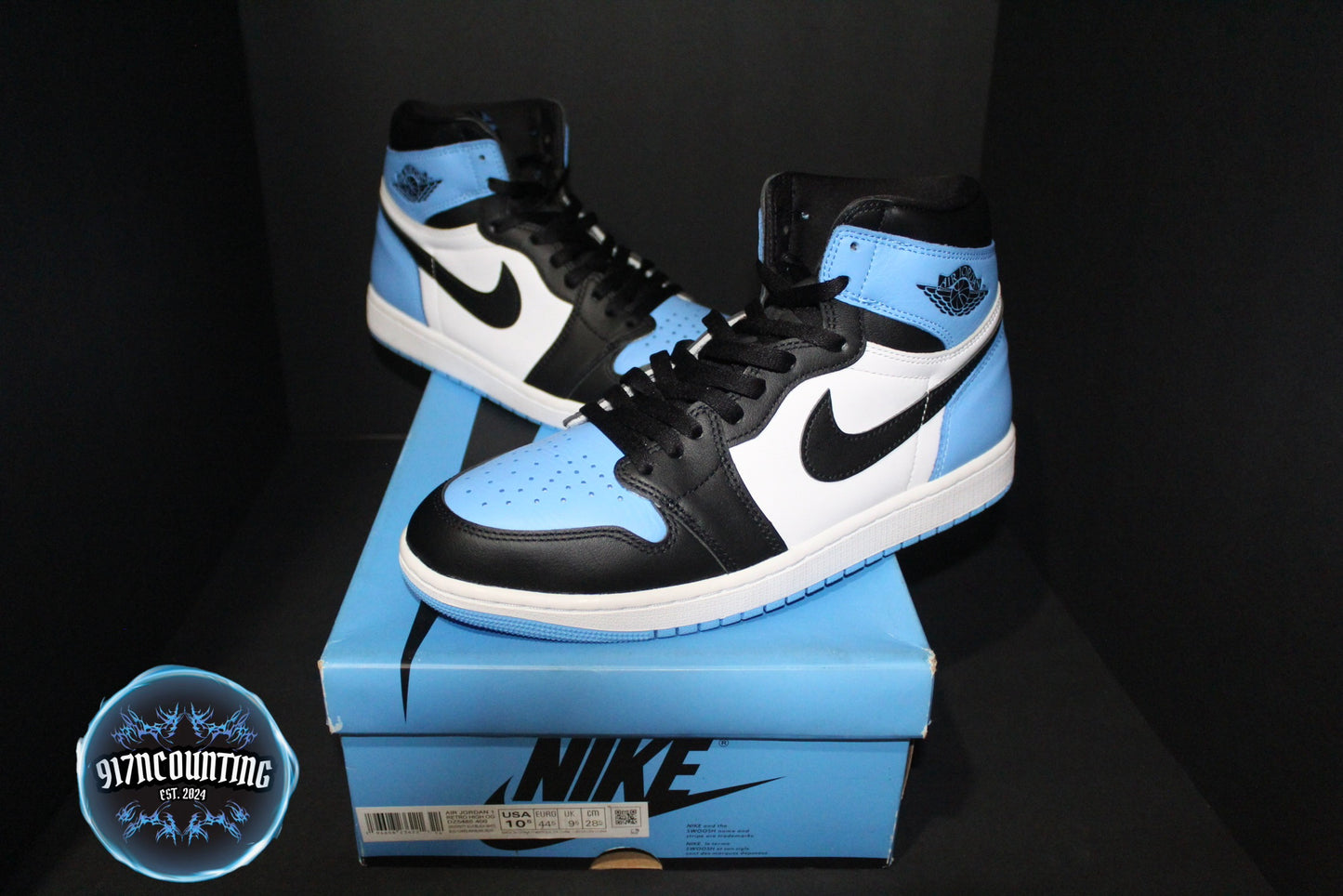 Size 10.5 - Air Jordan 1 Retro High OG “UNC Toe” *Used*