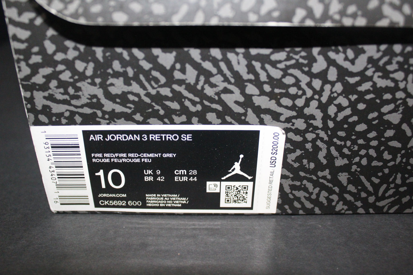 Size 10 - Air Jordan 3 SE Unite - CK5629-600