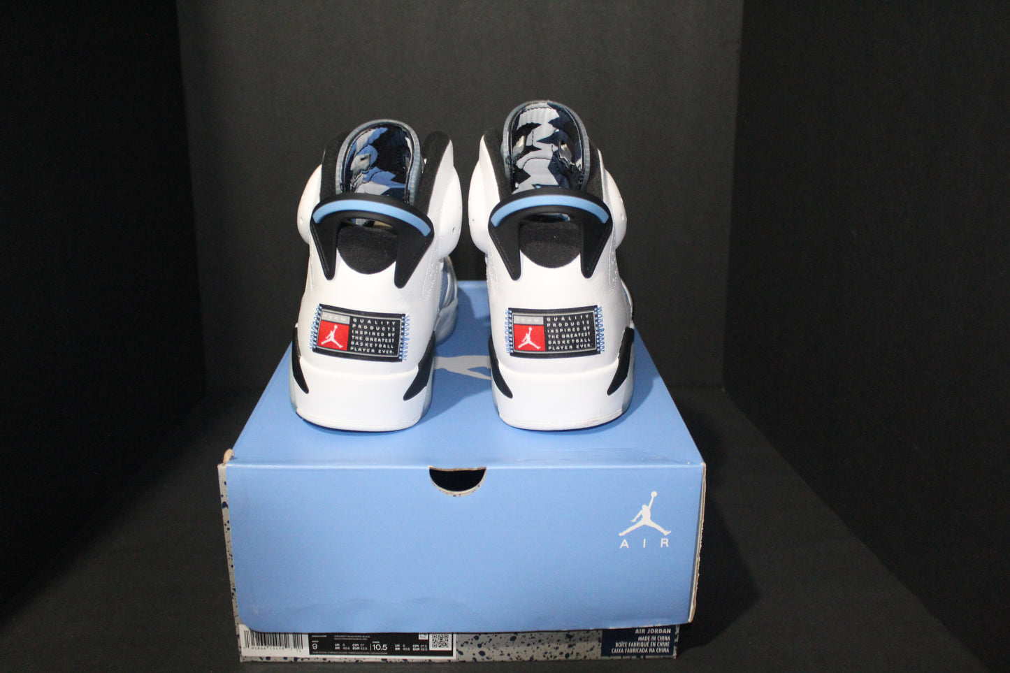 Size 9 - Air Jordan 6 Retro UNC White - CT8529-410
