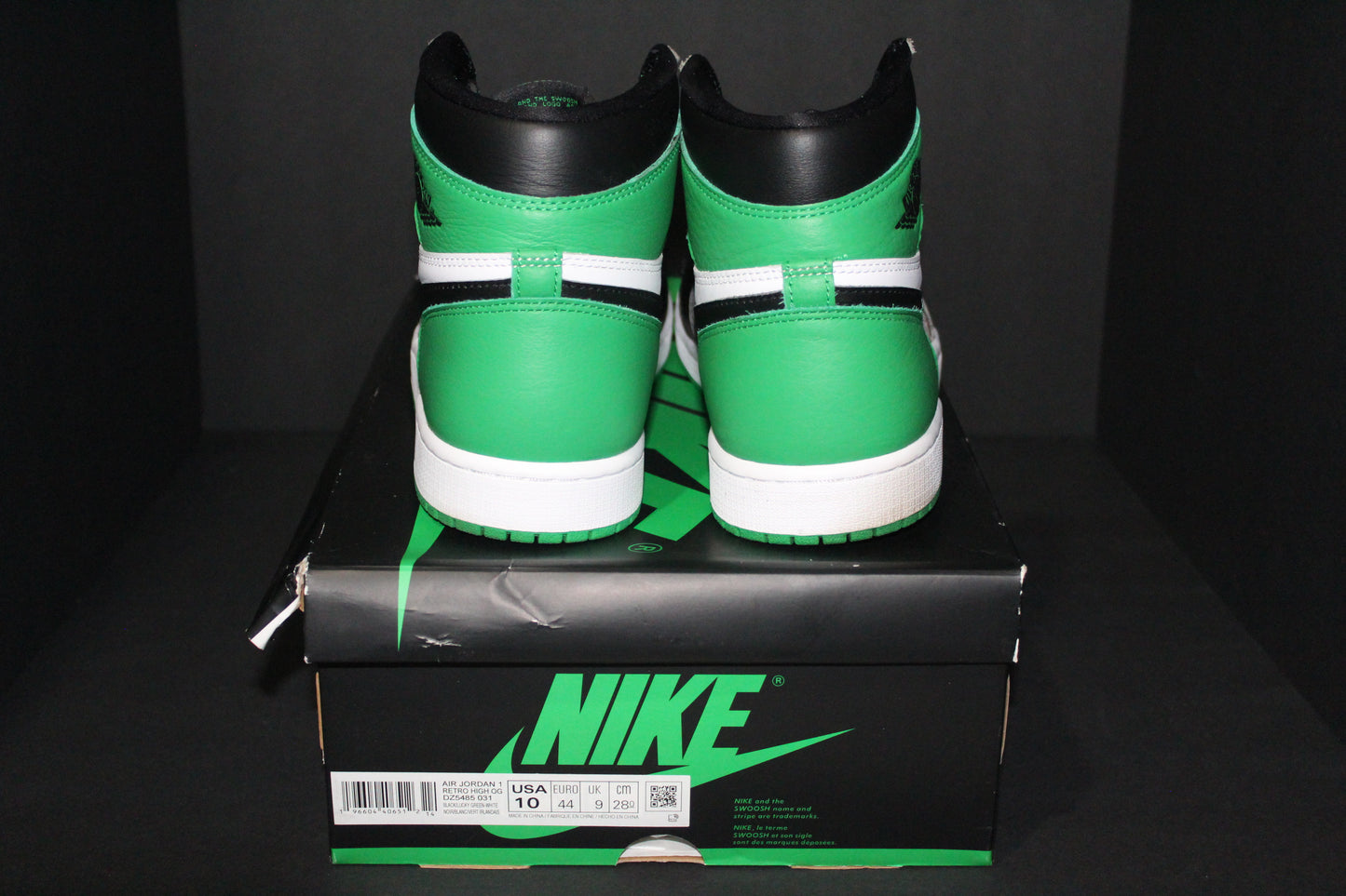 Size 10 - Air Jordan 1 Retro High OG “Lucky Green” *VNDS*