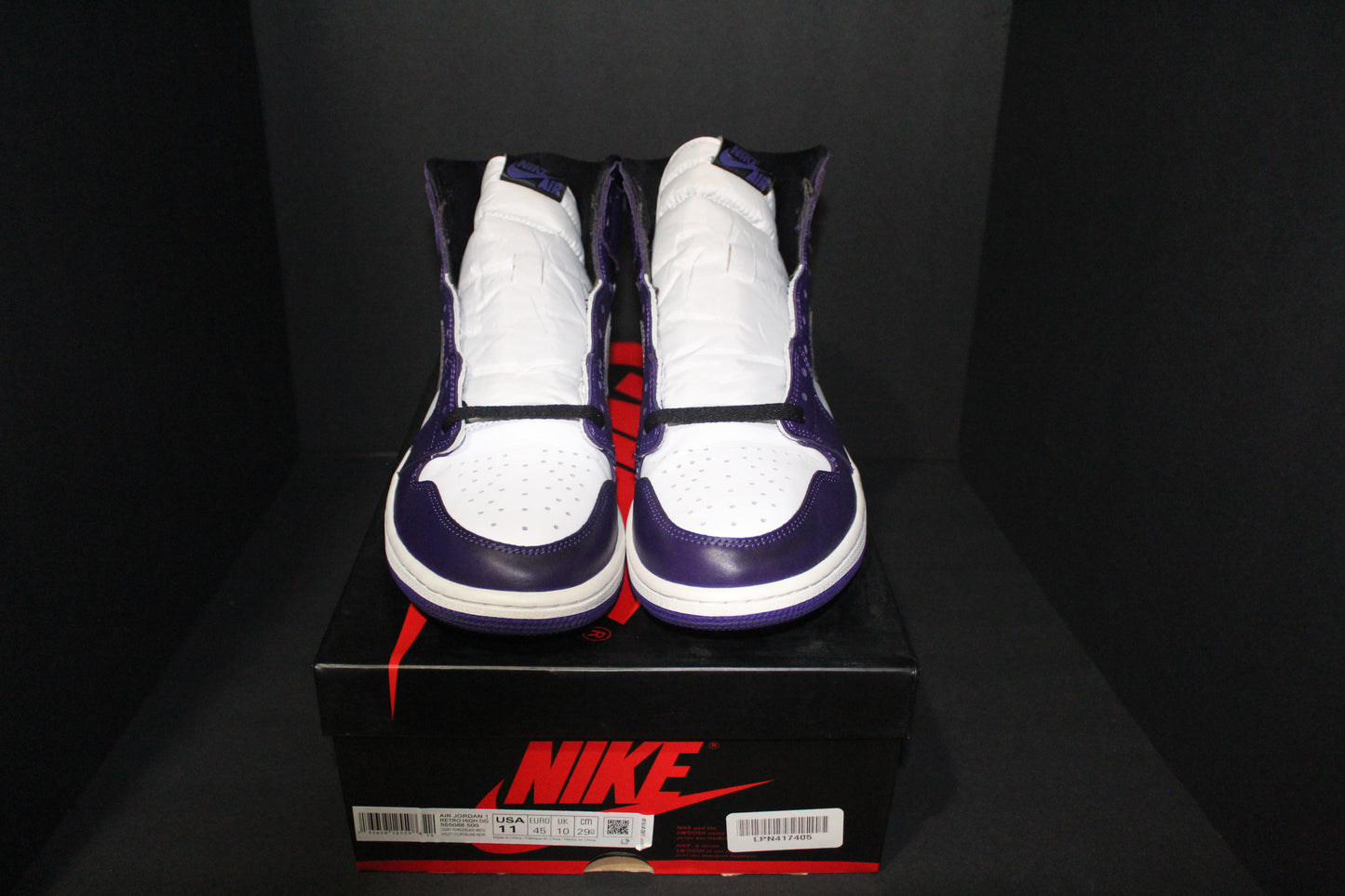 Size 11 - Air Jordan 1 Retro High “Court Purple” *VNDS*