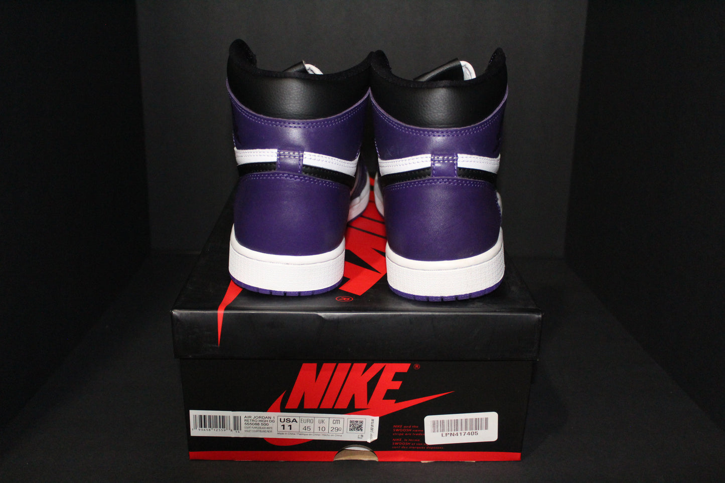 Size 11 - Air Jordan 1 Retro High “Court Purple” *VNDS*